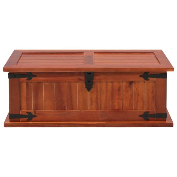 vidaXL Storage Chest 23.6"x9.8"x8.7" Solid Acacia Wood - Image 2