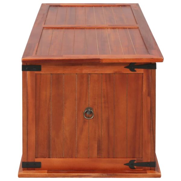 vidaXL Storage Chest 31.1"x13.4"x12.6" Solid Acacia Wood - Image 3