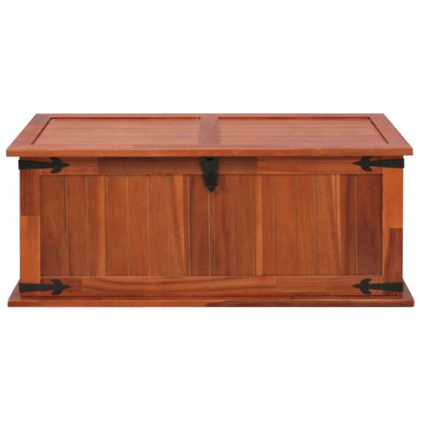 vidaXL Storage Chest 35.4"x17.7"x15.7" Solid Acacia Wood - Image 2