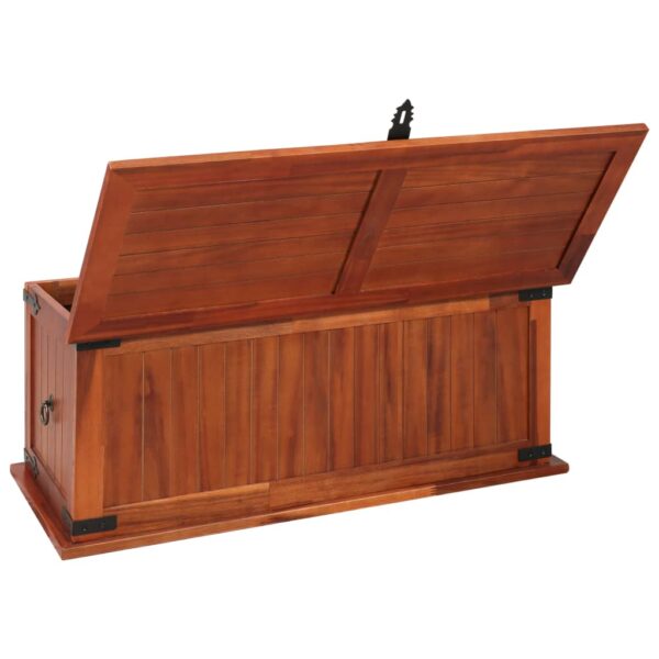 vidaXL Storage Chest 35.4"x17.7"x15.7" Solid Acacia Wood - Image 6