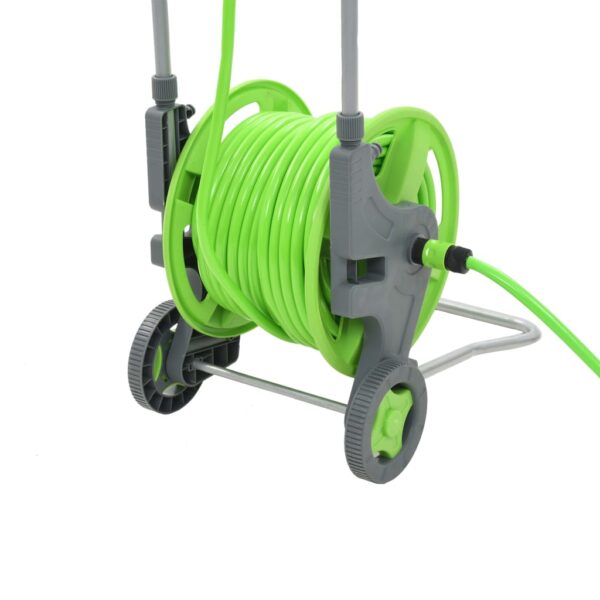 vidaXL Water Hose Reel with Wheels 174.6'+6.6' - Image 5