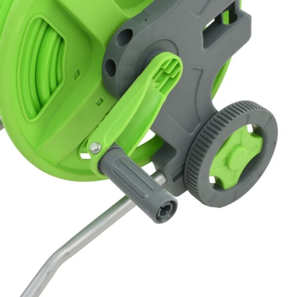 vidaXL Water Hose Reel with Wheels 174.6'+6.6' - Image 7