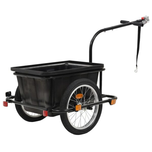 vidaXL Bike Trailer Black 13.2 gal