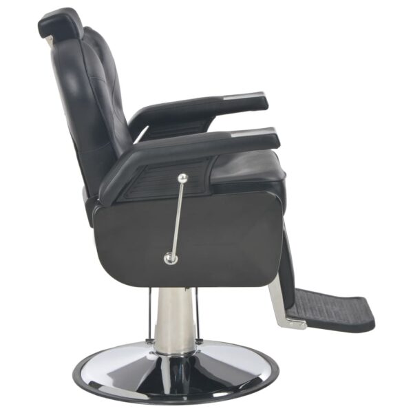 vidaXL Barber Chair Black 28.3"x26.8"x38.6" Faux Leather - Image 3