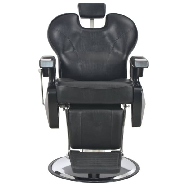 vidaXL Barber Chair Black 28.3"x26.8"x38.6" Faux Leather - Image 4