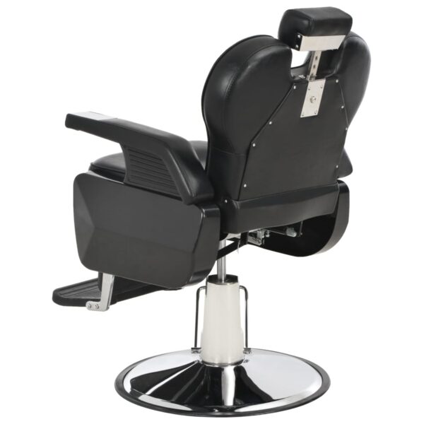 vidaXL Barber Chair Black 28.3"x26.8"x38.6" Faux Leather - Image 5