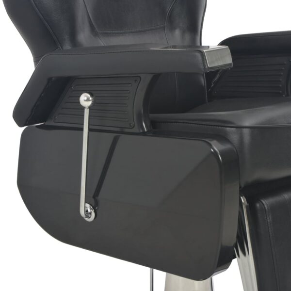 vidaXL Barber Chair Black 28.3"x26.8"x38.6" Faux Leather - Image 8