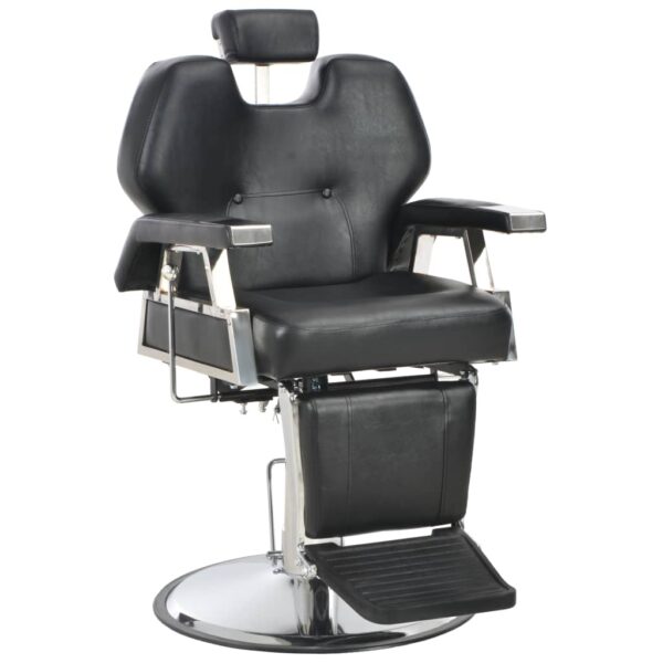 vidaXL Barber Chair Black 28.3"x26.8"x38.6" Faux Leather