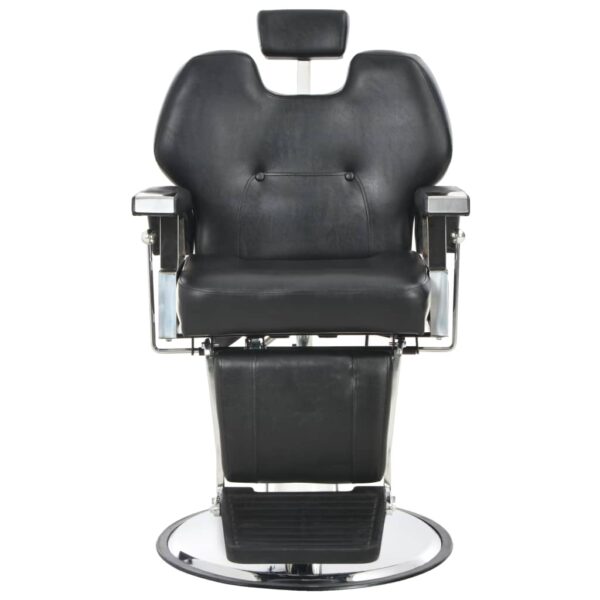 vidaXL Barber Chair Black 28.3"x26.8"x38.6" Faux Leather - Image 2