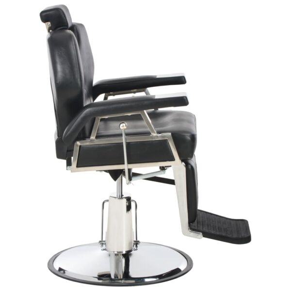 vidaXL Barber Chair Black 28.3"x26.8"x38.6" Faux Leather - Image 3