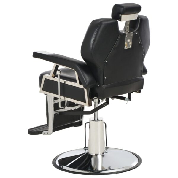 vidaXL Barber Chair Black 28.3"x26.8"x38.6" Faux Leather - Image 4