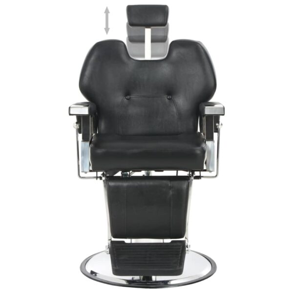 vidaXL Barber Chair Black 28.3"x26.8"x38.6" Faux Leather - Image 5