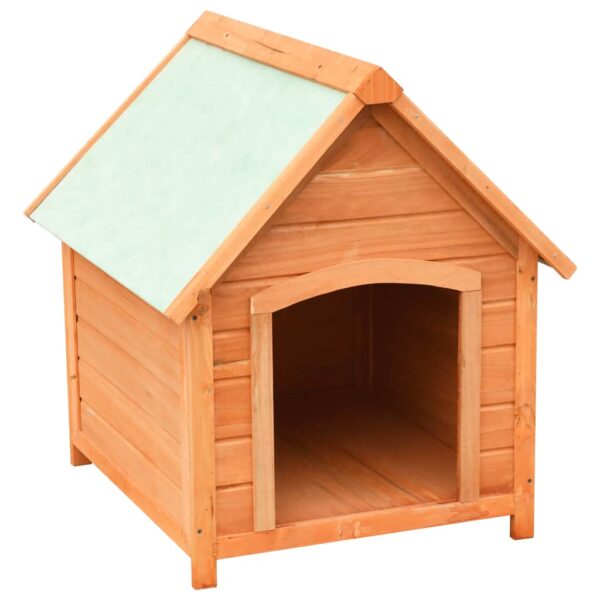 vidaXL Dog House Solid Pine & Fir Wood 28.3"x33.5"x32.3" - Image 2