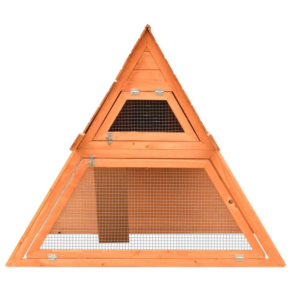 vidaXL Rabbit Hutch Solid Pine & Fir Wood 59.8"x50.4"x42.5" - Image 3