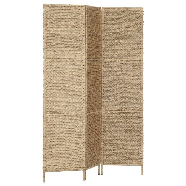 vidaXL 3-Panel Room Divider 45.7"x63" Water Hyacinth - Image 2