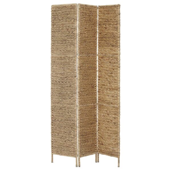 vidaXL 3-Panel Room Divider 45.7"x63" Water Hyacinth - Image 3