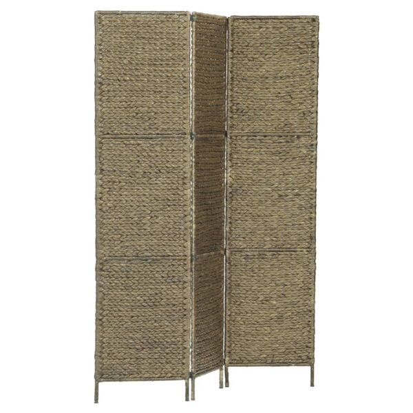 vidaXL 3-Panel Room Divider Brown 45.7"x63"  Water Hyacinth - Image 2