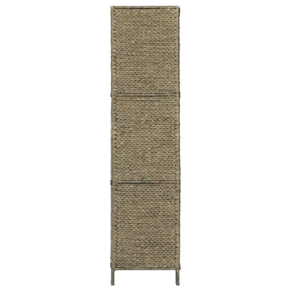 vidaXL 3-Panel Room Divider Brown 45.7"x63"  Water Hyacinth - Image 4