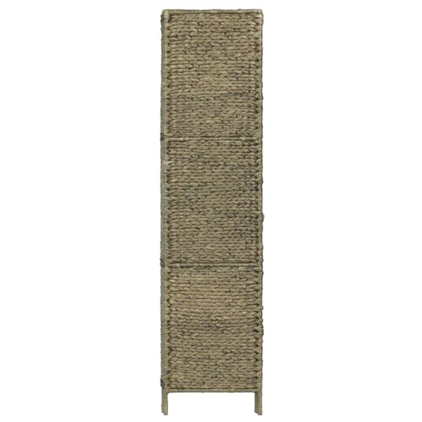 vidaXL 4-Panel Room Divider Brown 60.6"x63" Water Hyacinth - Image 4