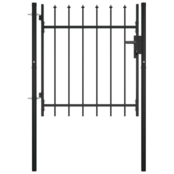 vidaXL Door Fence Gate with Spear Top 39.4"x29.5"