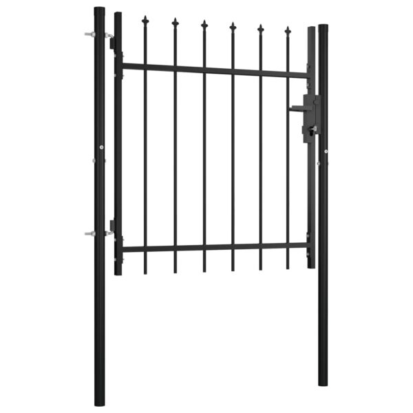 vidaXL Door Fence Gate with Spear Top 39.4"x29.5" - Image 2