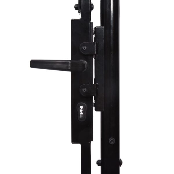 vidaXL Door Fence Gate with Spear Top 39.4"x29.5" - Image 4