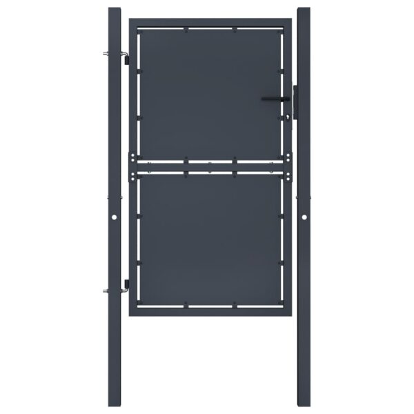 vidaXL Garden Gate Steel 39.4"x78.7" Anthracite