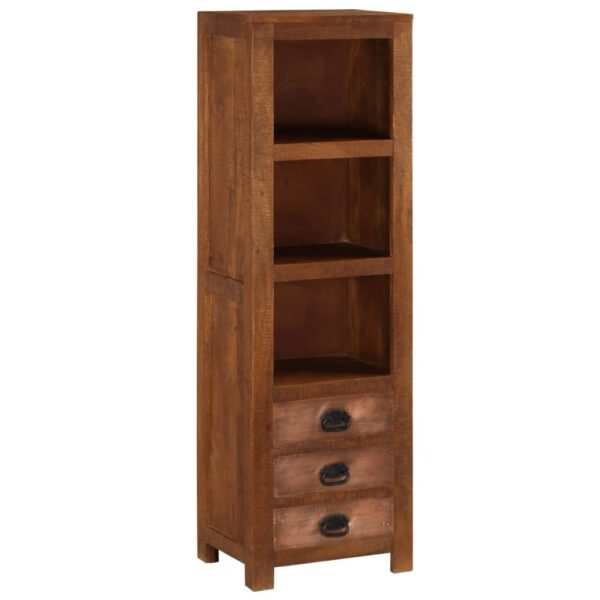 vidaXL Highboard with 3 Drawers 15.7"x11.8"x51.2" Solid Mango Wood - Image 2