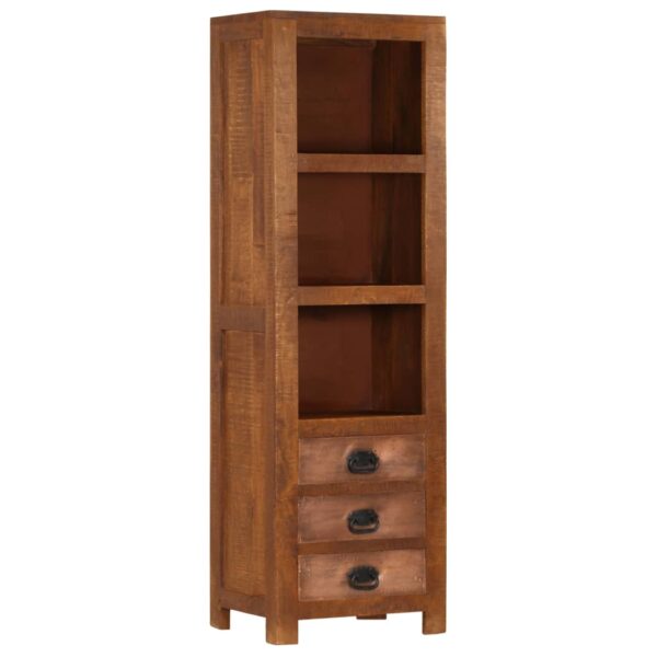 vidaXL Highboard with 3 Drawers 15.7"x11.8"x51.2" Solid Mango Wood - Image 11