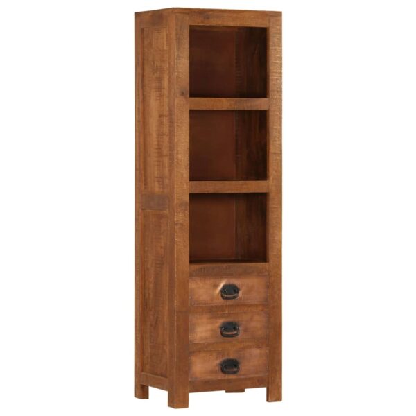 vidaXL Highboard with 3 Drawers 15.7"x11.8"x51.2" Solid Mango Wood - Image 12