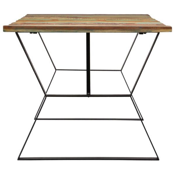 vidaXL Dining Table 70.9"x35.4"x29.9" Solid Reclaimed Wood - Image 3