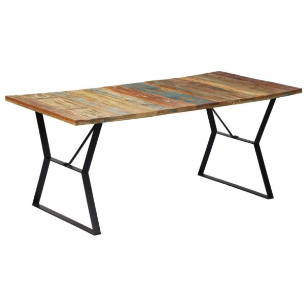 vidaXL Dining Table 70.9"x35.4"x29.9" Solid Reclaimed Wood - Image 7