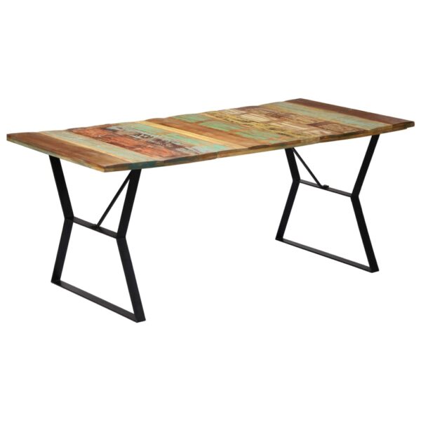 vidaXL Dining Table 70.9"x35.4"x29.9" Solid Reclaimed Wood - Image 8