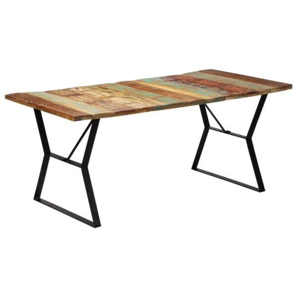 vidaXL Dining Table 70.9"x35.4"x29.9" Solid Reclaimed Wood - Image 9