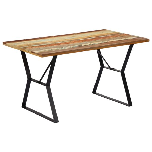 vidaXL Dining Table 55.1"x31.5"x29.9" Solid Reclaimed Wood - Image 12