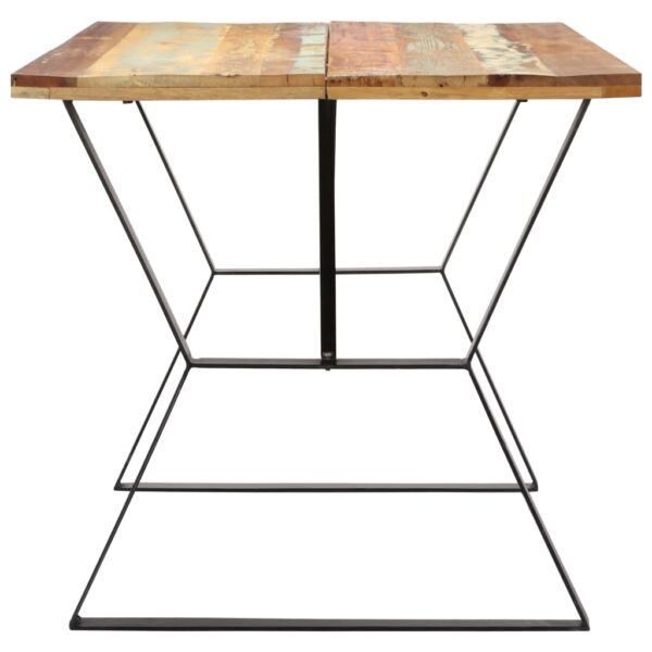 vidaXL Dining Table 55.1"x31.5"x29.9" Solid Reclaimed Wood - Image 3