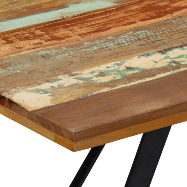 vidaXL Dining Table 55.1"x31.5"x29.9" Solid Reclaimed Wood - Image 5