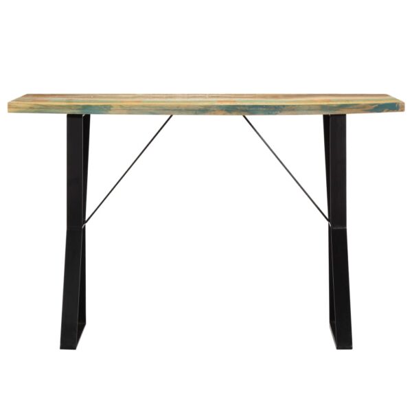 vidaXL Dining Table 47.2"x23.6"x29.9" Solid Reclaimed Wood - Image 2