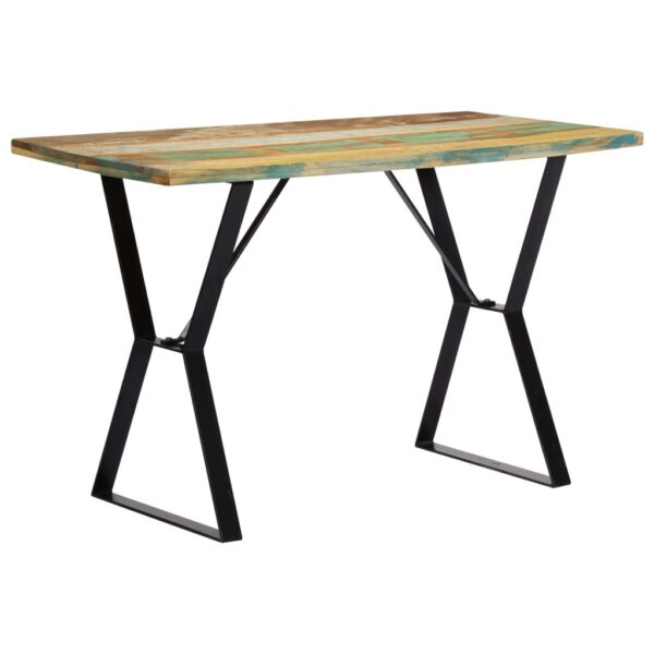 vidaXL Dining Table 47.2"x23.6"x29.9" Solid Reclaimed Wood - Image 3