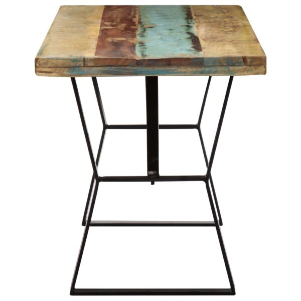 vidaXL Dining Table 47.2"x23.6"x29.9" Solid Reclaimed Wood - Image 4