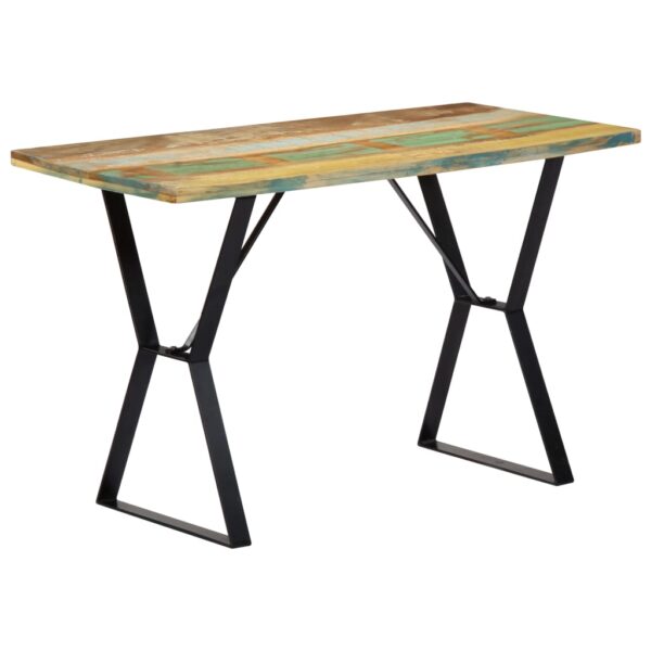 vidaXL Dining Table 47.2"x23.6"x29.9" Solid Reclaimed Wood - Image 9