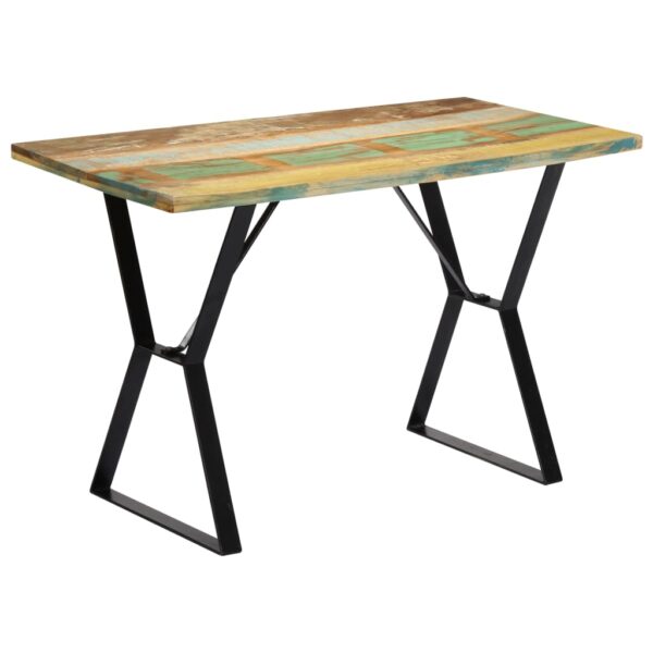 vidaXL Dining Table 47.2"x23.6"x29.9" Solid Reclaimed Wood - Image 10