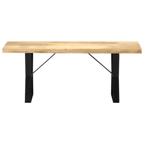 vidaXL Bench 43.3" Solid Mango Wood - Image 2