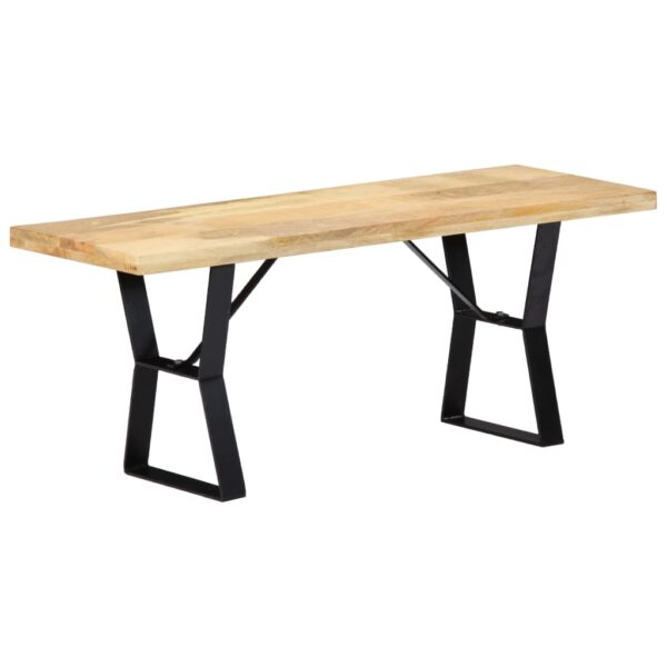 vidaXL Bench 43.3" Solid Mango Wood - Image 11