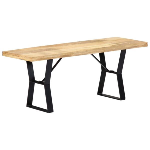 vidaXL Bench 43.3" Solid Mango Wood - Image 12