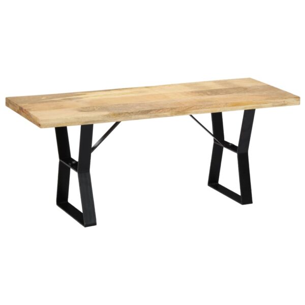 vidaXL Bench 43.3" Solid Mango Wood - Image 3