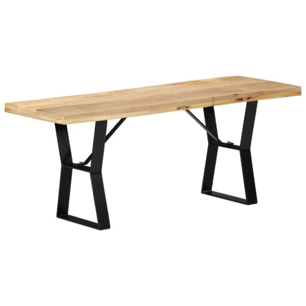 vidaXL Bench 43.3" Solid Mango Wood - Image 10