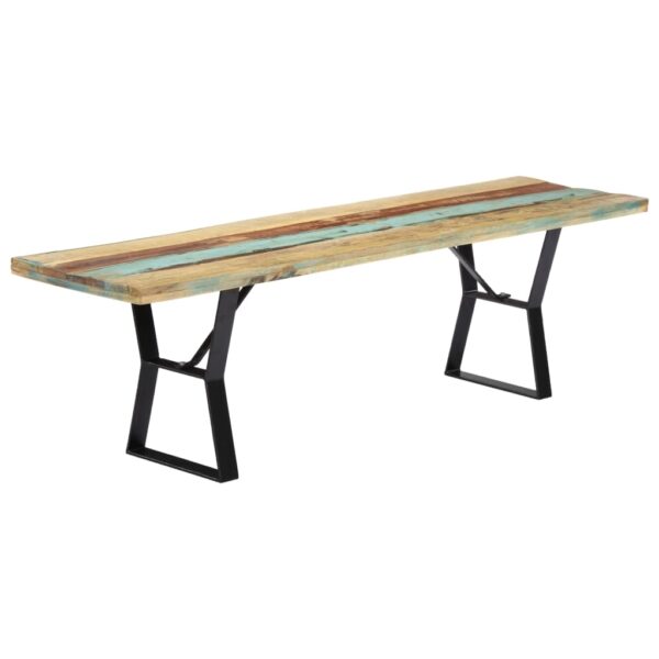 vidaXL Bench 63" Solid Reclaimed Wood