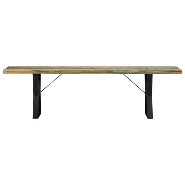 vidaXL Bench 63" Solid Reclaimed Wood - Image 2