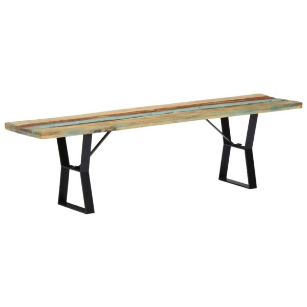 vidaXL Bench 63" Solid Reclaimed Wood - Image 12